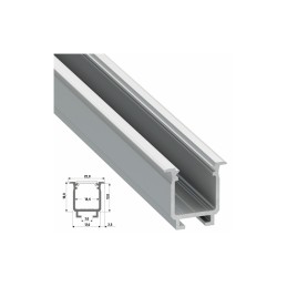 Perfíl Aluminio Tipo W 2,02M