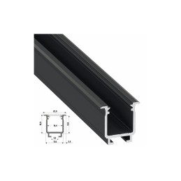 Perfíl Aluminio Tipo W 2,02M