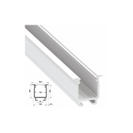 Perfíl Aluminio Tipo W 2,02M