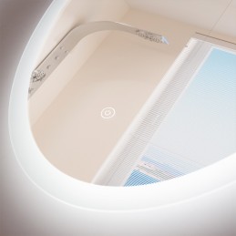 Espejo Iluminado Baño LED 15W 4200ºK 60x80Cm Interruptor Táctil Dimable Anti Vaho 40.000H [SUN-SYJ-16305A]