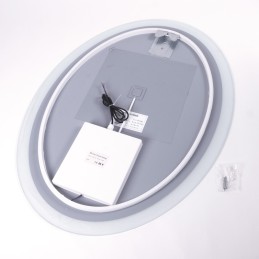 Espejo Iluminado Baño LED 15W 4200ºK 60x80Cm Interruptor Táctil Dimable Anti Vaho 40.000H [SUN-SYJ-16305A]