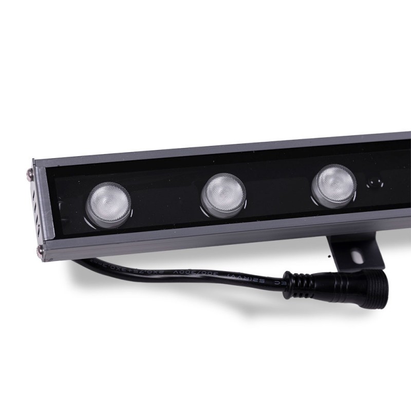 Bañador de Pared LED 18W 1.166,4Lm 3000ºK IP67 RGB 24VDC 40.000H [WR-WWDMX18W]