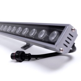 Bañador de Pared LED 24W 1.555,2Lm 3000ºK IP67 RGB 24VDC 30.000H [WR-WWDMX24W]