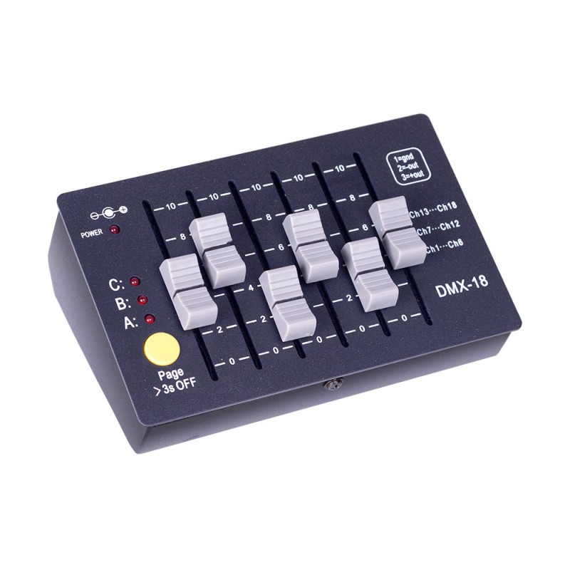 Controlador DMX512 18 Canales Recargable 5W