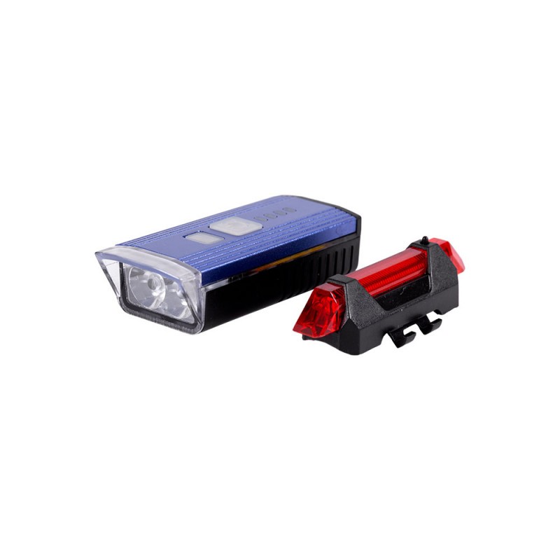 Luz Delantera Bicicleta Solar LED 2 Niveles+Destello Batería USB