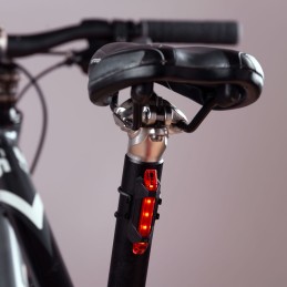 Luz Delantera Bicicleta Solar LED 2 Niveles+Destello Batería USB