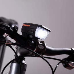 Luz Delantera Bicicleta LED 2 Niveles Sensor Batería USB - Anti Deslumbramiento