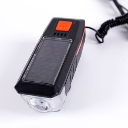 Luz Delantera Bicicleta LED 2 Niveles Sensor Batería USB - Anti Deslumbramiento