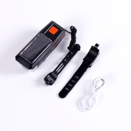 Luz Delantera Bicicleta LED 2 Niveles Sensor Batería USB - Anti Deslumbramiento