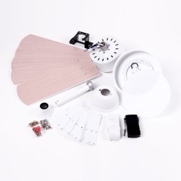 Ventilador de Techo 24W 2.400Lm Iluminación LED 3 Velocidades Control Remoto 50.000H [HO-VEN002]