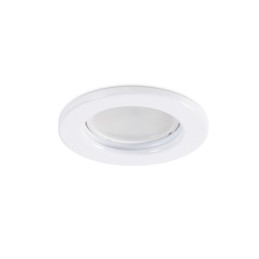 Aro Foco Downlight Circular \"Sara\" Acero 81mm - Blanco
