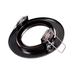 Aro Foco Downlight Circular Basculante  \"Vepa\" Acero 90mm - Latonado