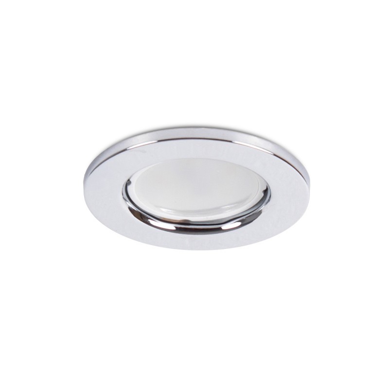 Aro Foco Downlight Circular \"Sara\" Acero 81mm - Cromado