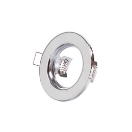 Aro Foco Downlight Circular \"Sara\" Acero 81mm - Cromado