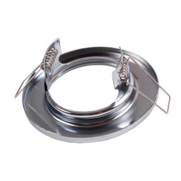 Aro Foco Downlight Circular \"Sara\" Acero 81mm - Cromado