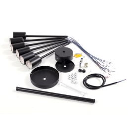 Lámpara de Techo \"Abdul\" [SKD-P8000-BK]