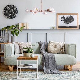 Lámpara de Techo \"Abdul\" [SKD-P8000-BK]