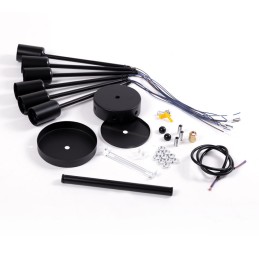 Lámpara de Techo \"Adam\" [SKD-P8001-BK]