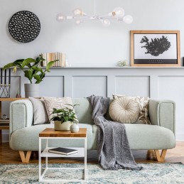 Lámpara de Techo \"Adam\" [SKD-P8001-BK]