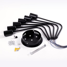 Lámpara de Techo \"Adrian\" [SKD-P8002-BK]