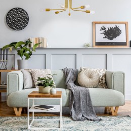 Lámpara de Techo \"Adrian\" [SKD-P8002-BK]