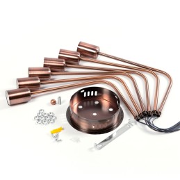 Lámpara de Techo \"Adrian\" [SKD-P8002-BK]