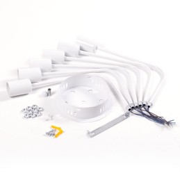 Lámpara de Techo \"Adrian\" [SKD-P8002-BK]