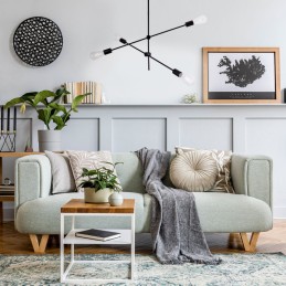 Lámpara de Techo \"Alan\" [SKD-P8003-BK]