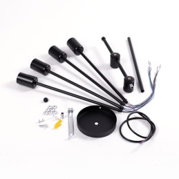 Lámpara de Techo \"Alan\" [SKD-P8003-BK]