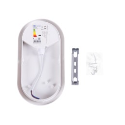 Plafón LED 9W 900Lm 6000ºK IP54 \"Harlow\" 40.000H [WR-DLOVB-1OW-CW]