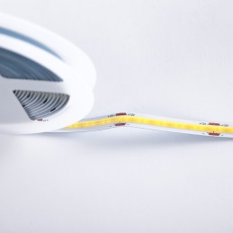 Tira de 320 LEDs/M 50W 5.000Lm CRI90 6000ºK COB 12VDC IP20 8mm Ancho x5M 40.000H [CA-COB-320-12DC-CW]-Blanco Frío