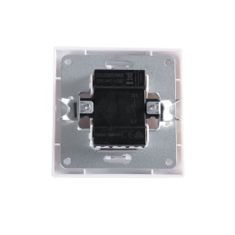 Interruptor 10A 250V Empotrado Terminales Tornillo Blanco- Con marco y mecanismo