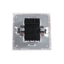 Interruptor Luminoso 10A 250V Empotrado Terminales Tornillo Blanco- Con marco y mecanismo