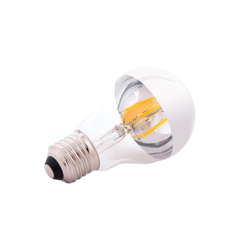 Bombilla LED E27 4W  273Lm 2000ºK Filamento A6 Reflector Plata 40.000H [WR-A60-SILVER-4W-WW]