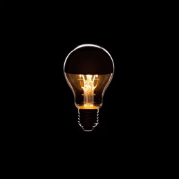 Bombilla LED E27 4W  273Lm 2000ºK Filamento A6 Reflector Plata 40.000H [WR-A60-SILVER-4W-WW]