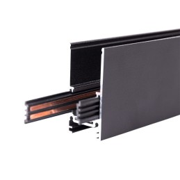 Carril Magnético superficie 20mm Negro 1M