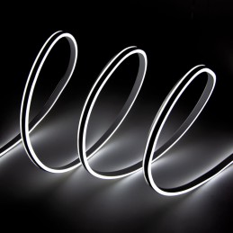 Manguera LED \"Neon Flex\" 6W 6000ºK 220VAC 8x18mm Doble 120xSMD2835 6W/M x1M 40.000H [WR-NS-PVC-8x16D-OY-220-CW]-Blanco Frío