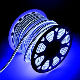 Manguera LED \"Neon Flex\" 6W 6000ºK 220VAC 8x18mm Doble 120xSMD2835 6W/M x1M 40.000H [WR-NS-PVC-8x16D-OY-220-CW]-Blanco Frío