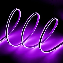 Manguera LED \"Neon Flex\" 6W 6000ºK 220VAC 8x18mm Doble 120xSMD2835 6W/M x1M 40.000H [WR-NS-PVC-8x16D-OY-220-CW]-Blanco Frío