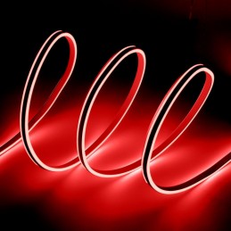 Manguera LED \"Neon Flex\" 6W 6000ºK 220VAC 8x18mm Doble 120xSMD2835 6W/M x1M 40.000H [WR-NS-PVC-8x16D-OY-220-CW]-Blanco Frío