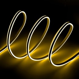 Manguera LED \"Neon Flex\" 6W 6000ºK 220VAC 8x18mm Doble 120xSMD2835 6W/M x1M 40.000H [WR-NS-PVC-8x16D-OY-220-CW]-Blanco Frío