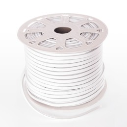 Manguera LED \"Neon Flex\" 6W 6000ºK 220VAC 8x16mm Simple 120xSMD2835 6W/M x1M 40.000H [WR-NS-PVC-8x16S-OY-220-CW]-Blanco Frío