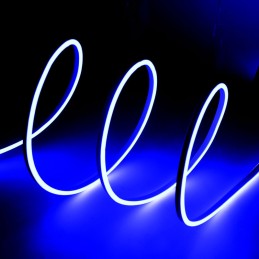 Manguera LED \"Neon Flex\" 6W 6000ºK 220VAC 8x16mm Simple 120xSMD2835 6W/M x1M 40.000H [WR-NS-PVC-8x16S-OY-220-CW]-Blanco Frío