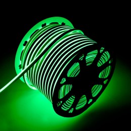 Manguera LED \"Neon Flex\" 6W 6000ºK 220VAC 8x16mm Simple 120xSMD2835 6W/M x1M 40.000H [WR-NS-PVC-8x16S-OY-220-CW]-Blanco Frío