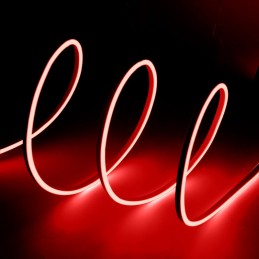 Manguera LED \"Neon Flex\" 6W 6000ºK 220VAC 8x16mm Simple 120xSMD2835 6W/M x1M 40.000H [WR-NS-PVC-8x16S-OY-220-CW]-Blanco Frío