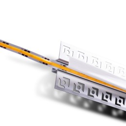 Perfíl de Aluminio para Empotrar Escayola/Pladur Tira Led 9mm  - 1M