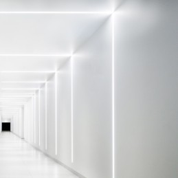 Perfíl de Aluminio para Empotrar Escayola/Pladur Tira Led 9mm  - 2M