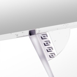 Perfíl de Aluminio para Empotrar Escayola/Pladur Tira Led 9mm  - 2M