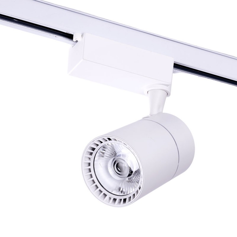 Foco de Carril LED 30W 2700Lm CRI85 6000ºK Bifásico 40.000H [WR-Y2030A-CUP-W-CW]