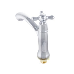 Grifo Cocina Latón/Zinc, Cromado, Agua Fría, Caño Bajo, Monomando [QLI-FA-1351]